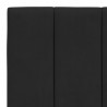 Rama łóżka z LED, czarna, 100x200 cm, aksamitna