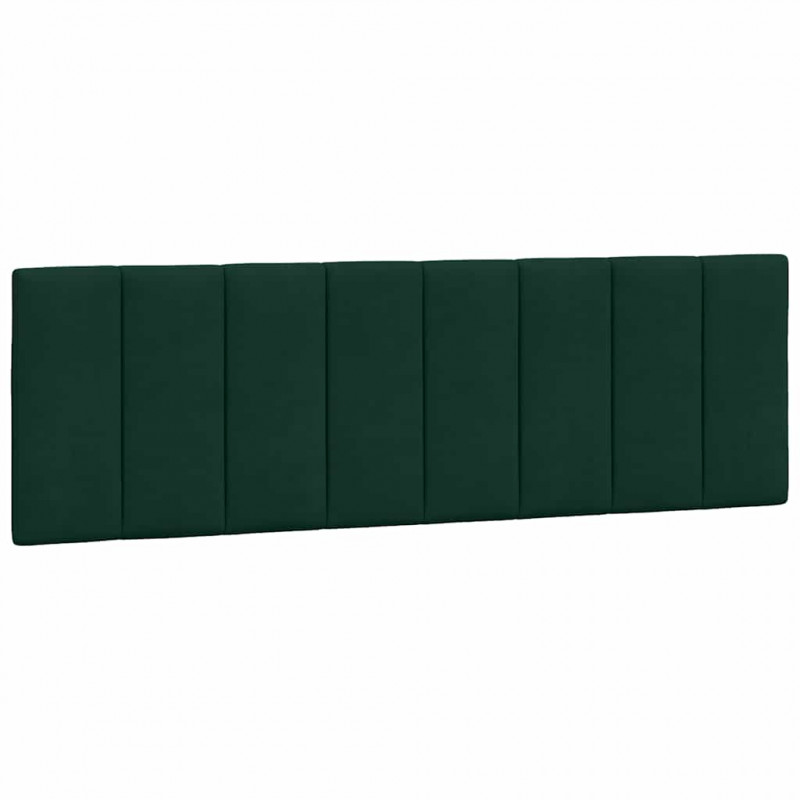 Rama łóżka z LED bez materaca, Hanko, ciemnozielona, 160x200 cm, aksamitna
