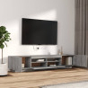 Zestaw 2 szafek TV z oświetleniem LED, szary dąb sonoma