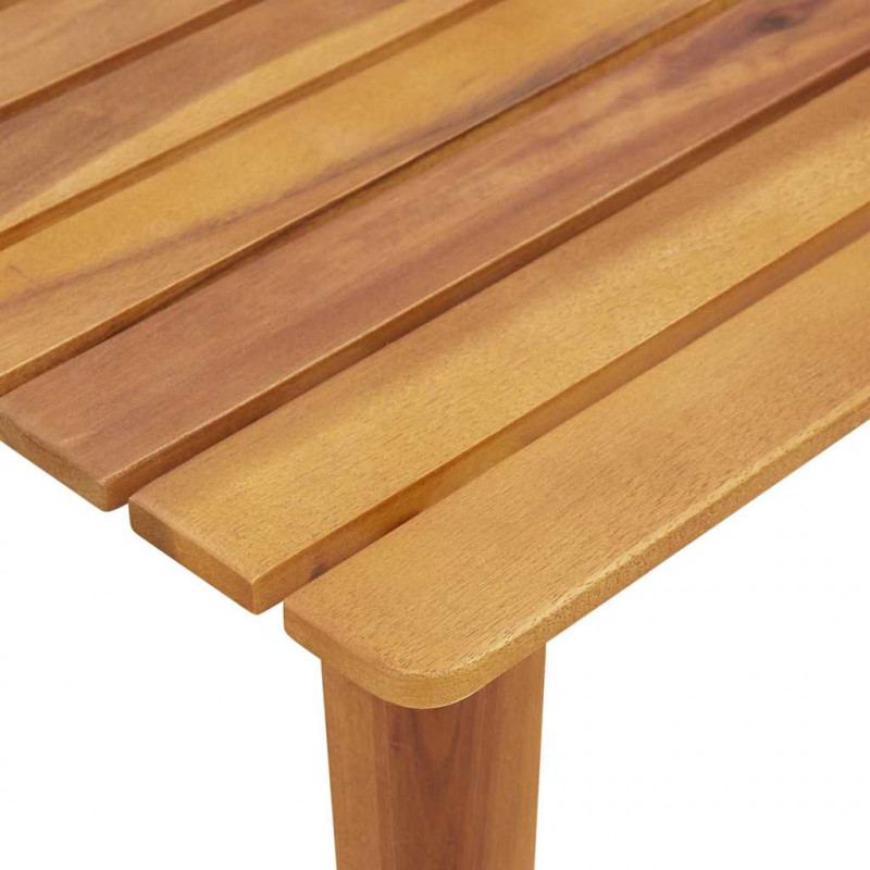 Krzesła ogrodowe ze stołem 3 pcs Czarny Lite Drewno Akacji