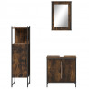 3-częściowy zestaw mebli łazienkowych, przydymiony dąb