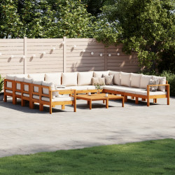 10-cz. zestaw wypoczynkowy do ogrodu, z poduszkami, akacjowy