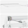 Automatycznie zwijana markiza z LED, burgundowa, 400x300 cm