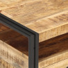 Stolik kawowy, 100x55x45 cm, surowe drewno mango