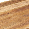 Stół jadalniany, 160 x 80 x 75 cm, surowe, lite drewno mango