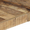 Stolik kawowy, 140x140x40 cm, surowe drewno mango
