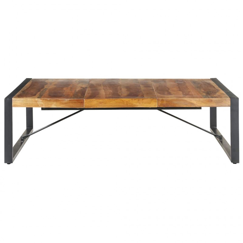 Stolik kawowy, 140x140x40 cm, lite drewno