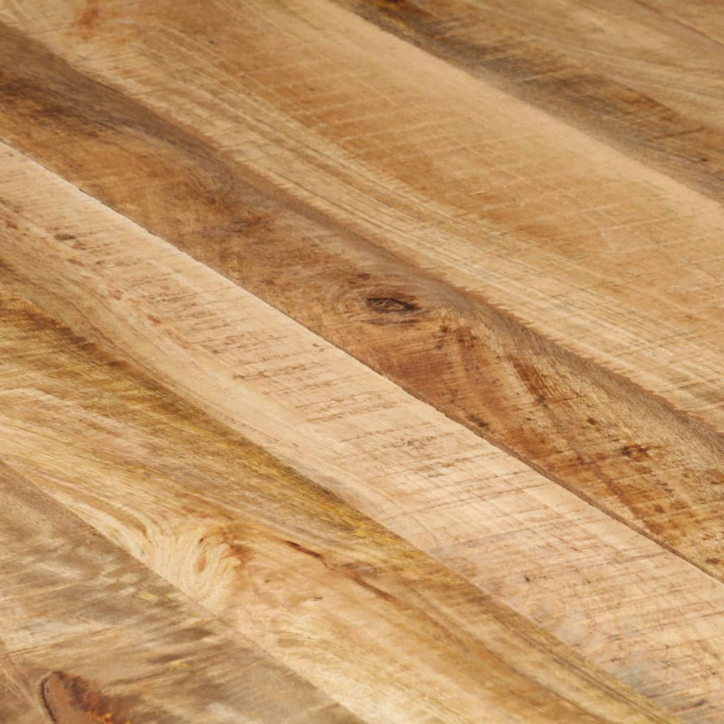 Stolik kawowy, 120 x 120 x 40 cm, surowe drewno mango