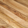 Stolik kawowy, 120 x 120 x 40 cm, surowe drewno mango