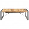 Stolik kawowy, 120 x 120 x 40 cm, surowe drewno mango