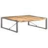 Stolik kawowy, 120 x 120 x 40 cm, surowe drewno mango