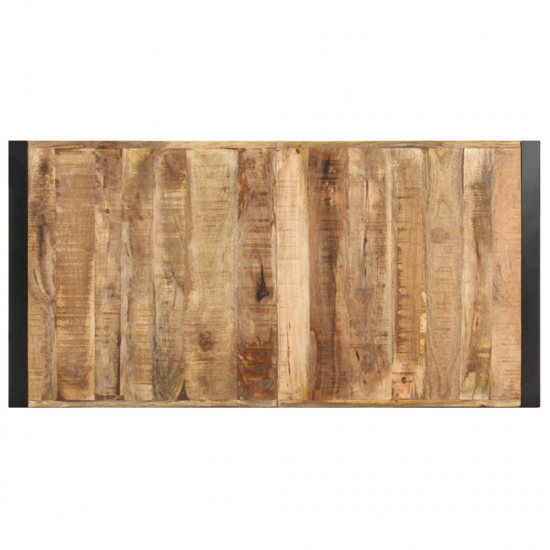 Stolik kawowy, 140 x 70 x 40 cm, surowe drewno mango