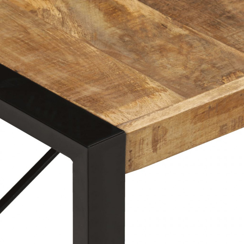 Stolik kawowy, 140 x 70 x 40 cm, surowe drewno mango