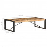 Stolik kawowy, 140 x 70 x 40 cm, surowe drewno mango