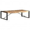 Stolik kawowy, 140 x 70 x 40 cm, surowe drewno mango