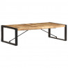 Stolik kawowy, 140 x 70 x 40 cm, surowe drewno mango