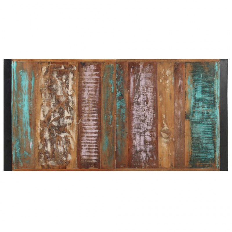 Stolik kawowy, 140 x 70 x 40 cm, lite drewno z odzysku