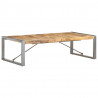 Stolik kawowy, 140 x 70 x 40 cm, surowe drewno mango