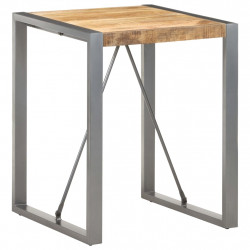 Stolik jadalniany, 60x60x75 cm, lite surowe drewno mango