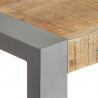 Stolik jadalniany, 60x60x75 cm, lite surowe drewno mango