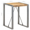 Stolik jadalniany, 60x60x75 cm, lite surowe drewno mango