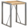 Stolik jadalniany, 60x60x75 cm, lite surowe drewno mango