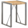 Stolik jadalniany, 60x60x75 cm, lite surowe drewno mango