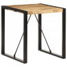 Stolik jadalniany, 70x70x75 cm, lite, surowe drewno mango