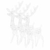 Akrylowe renifery ozdobne, 3 szt., 120 cm, niebieskie