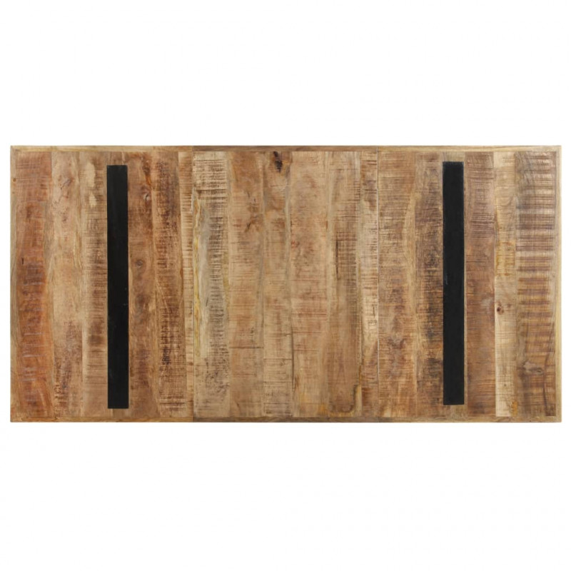 Stół jadalniany, 160 x 80 x 76 cm, surowe drewno mango