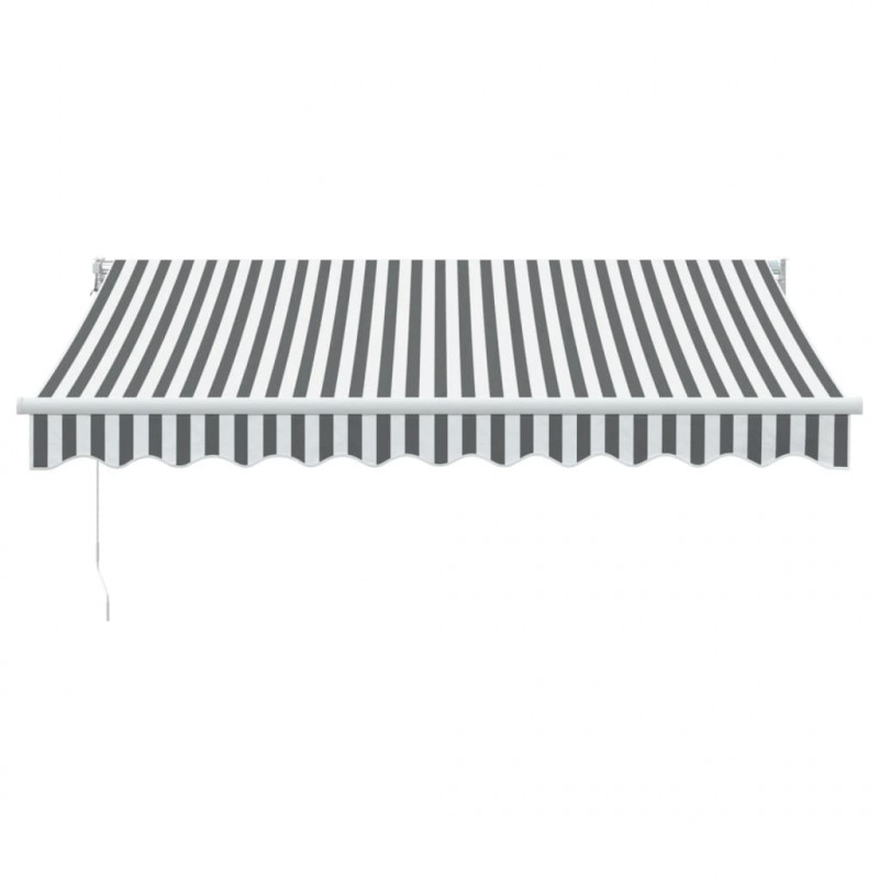 Zwijana markiza, antracytowo-biała, 3x2,5m, tkanina i aluminium