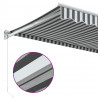 Zwijana markiza, antracytowo-biała, 3x2,5m, tkanina i aluminium