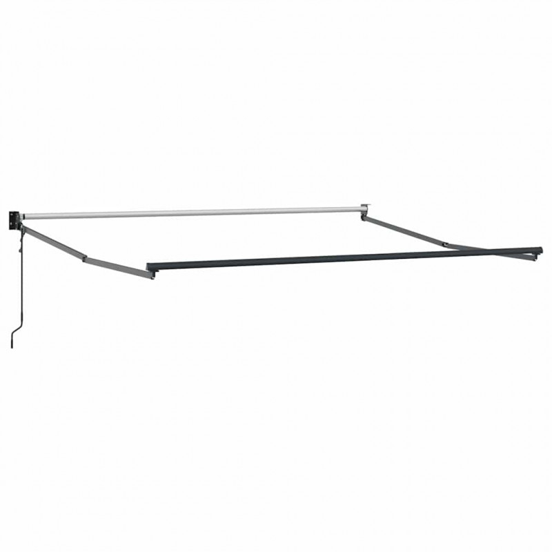 Zwijana markiza, antracytowo-biała, 3x2,5m, tkanina i aluminium