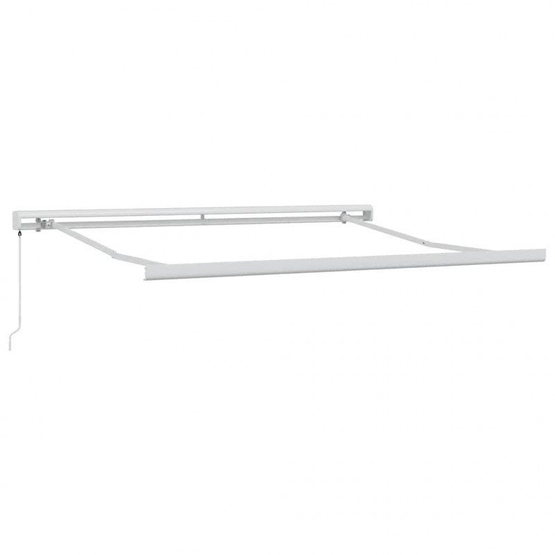 Zwijana markiza, antracytowo-biała, 3x2,5m, tkanina i aluminium