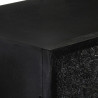 Szafka, czarna, 60x30x120 cm, lite drewno akacjowe i mango