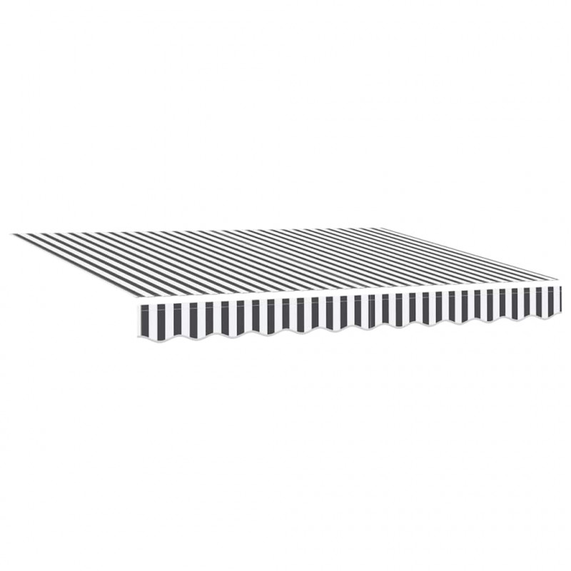 Zwijana markiza, antracytowo-biała, 3x2,5m, tkanina i aluminium