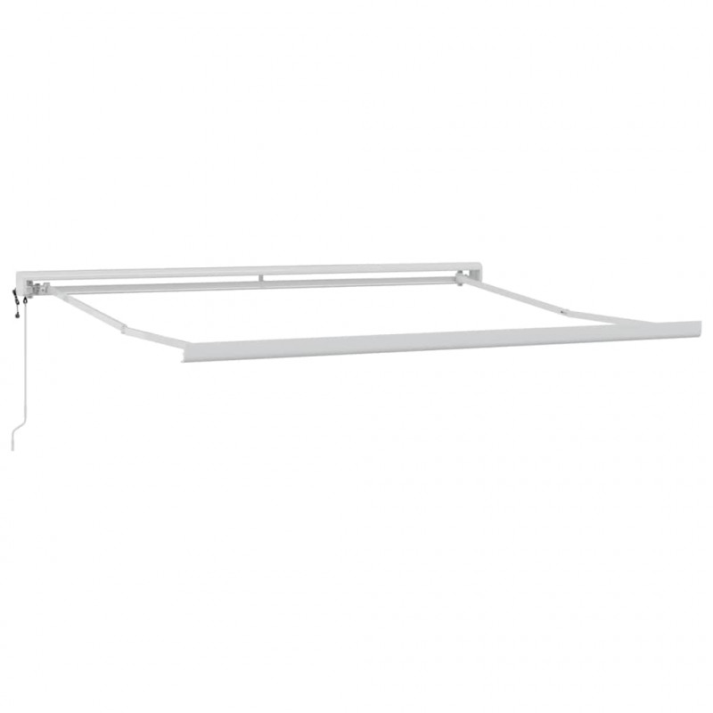 Zwijana markiza, antracytowo-biała, 3x2,5m, tkanina i aluminium