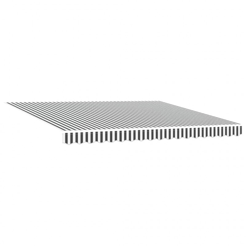 Zwijana markiza, antracytowo-biała, 4x3 m, tkanina i aluminium