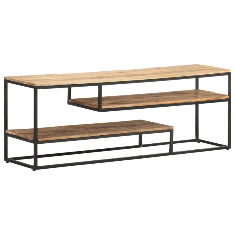 Szafka pod TV, 130x30x45 cm, surowe drewno mango