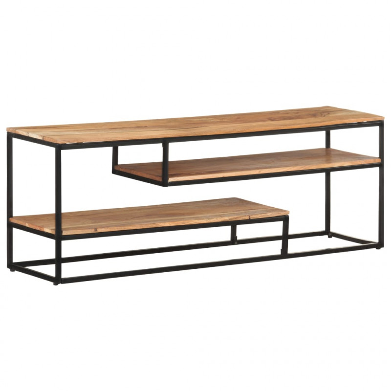 Szafka pod TV, 130 x 30 x 45 cm, lite drewno akacjowe