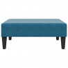 2-cz. komplet wypoczynkowy z poduszkami, niebieski, aksamit