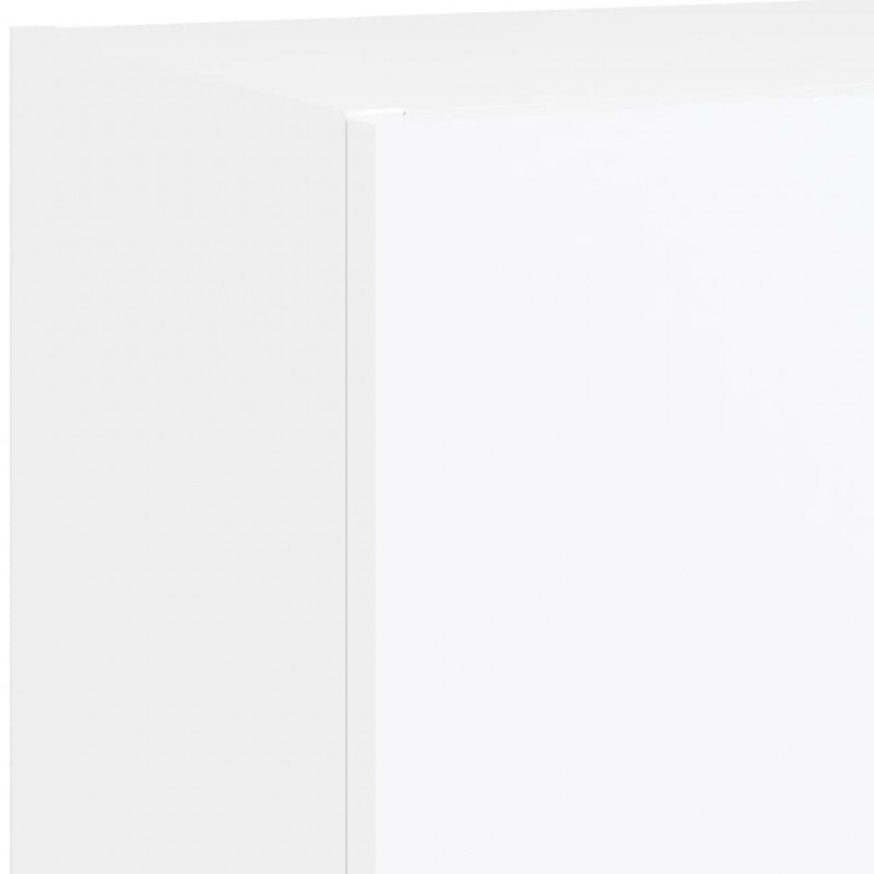5-częściowy zestaw mebli TV z LED, biały