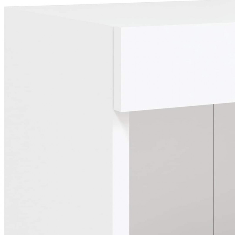5-częściowy zestaw mebli TV z LED, biały