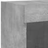 5-częściowy zestaw mebli TV z LED, szarość betonu