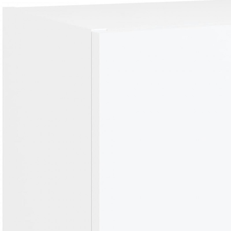 6-częściowy zestaw mebli TV z LED, biały