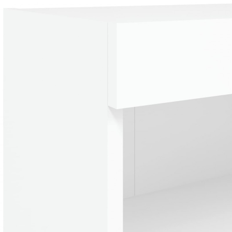 6-cz. zestaw szafek TV z oświetleniem LED, biały