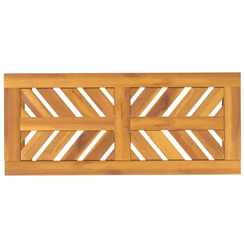 Ławka ogrodowa, 80 cm, lite drewno akacjowe