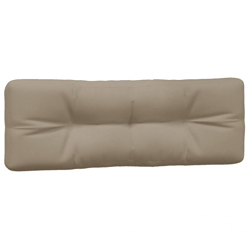 Poduszki na palety, 3 szt., kolor taupe, tkanina