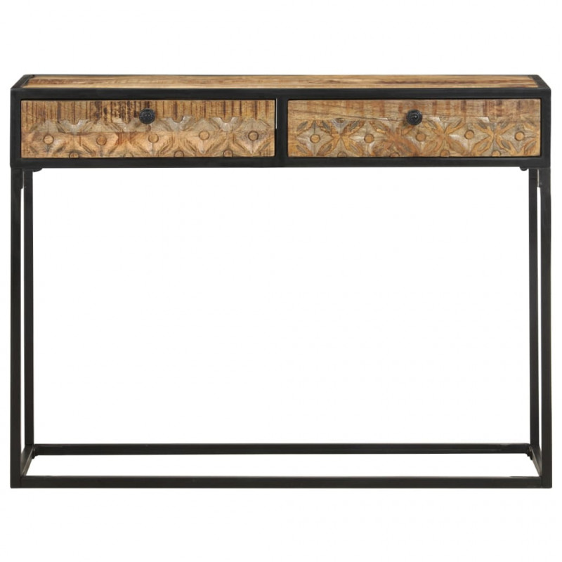 Stolik typu konsola, 100 x 35 x 75 cm, lite drewno mango