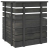 Ogrodowa sofa 2-osobowa z palet, ciemnoszara, drewno sosnowe
